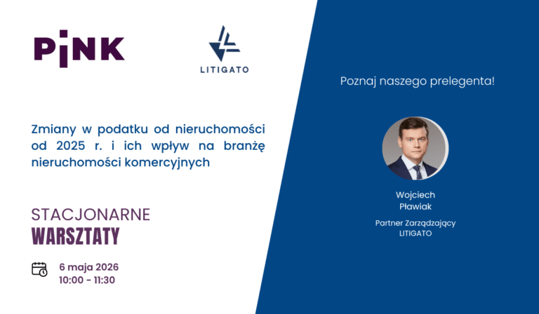 Warsztaty PINK Litigato podatek od nieruchomości